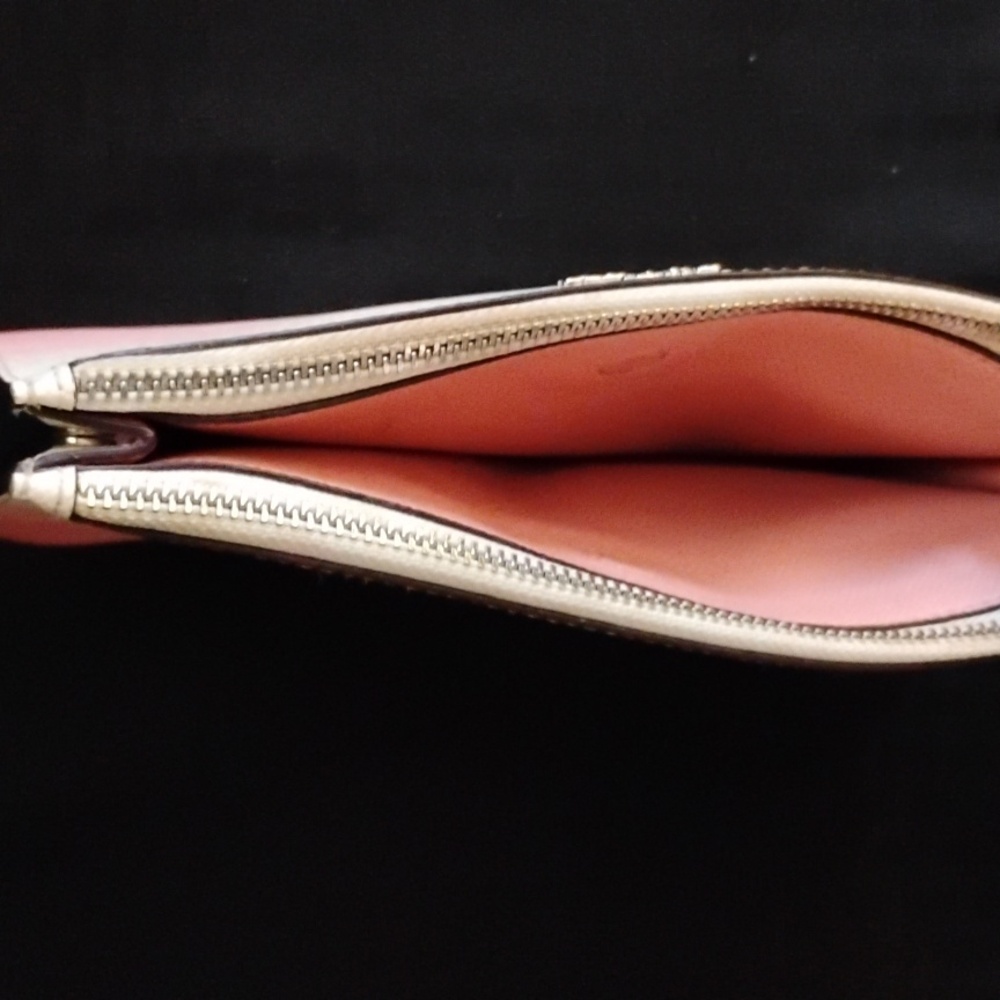 Coach White To Pink Gradient Leather Wristlet (Lightly Used) - Picture 7 of 7